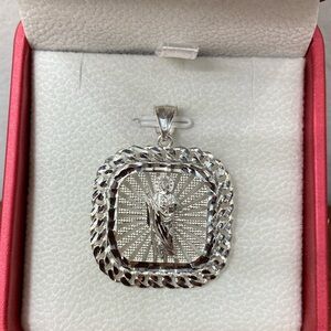 925 Sterling Silver St Jude Pendant
